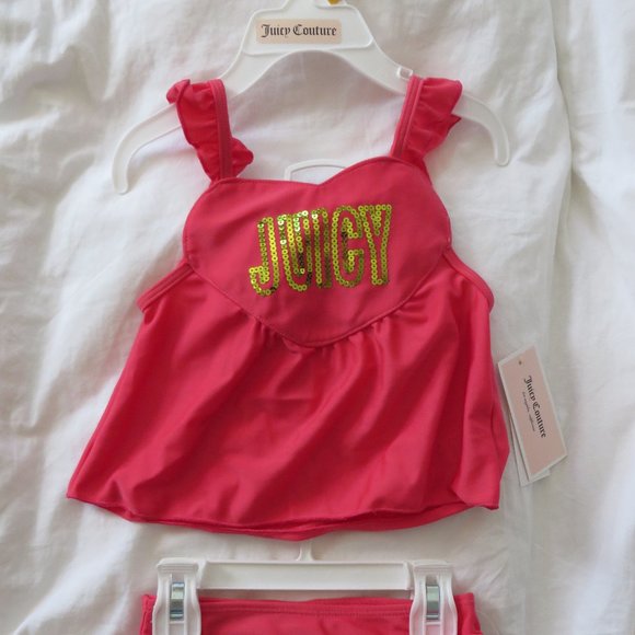 Juicy Couture Girls swim top & bottoms set 3T - Picture 2 of 6